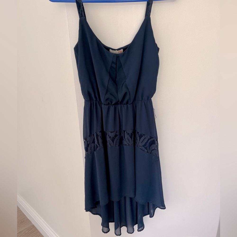 Gianni Bini Navy Hi Lo Dress